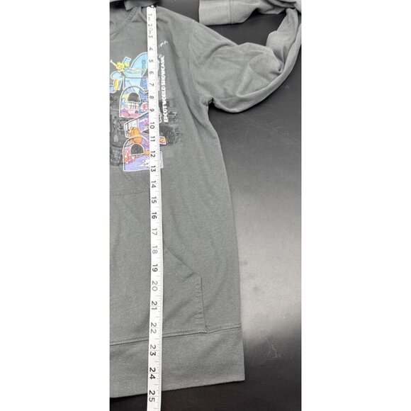 Disney Epcot World Showcase PARIS Gray Hooded Jacket Top Sz S Eiffel Tower - Picture 7 of 7